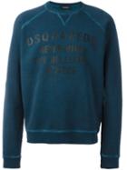 Dsquared2 'never Mind The Bulldogs' Classic Print Sweatshirt, Men's, Size: Large, Blue, Cotton