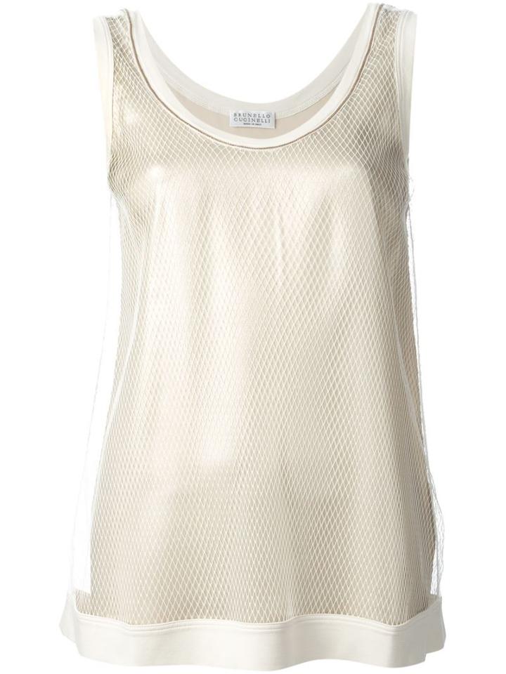 Brunello Cucinelli Mesh Tank Top