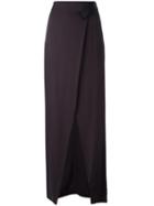 Ann Demeulemeester Wrap Skirt, Women's, Size: 40, Black, Rayon