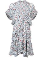 Chloé Floral Printed Flared Dress - White