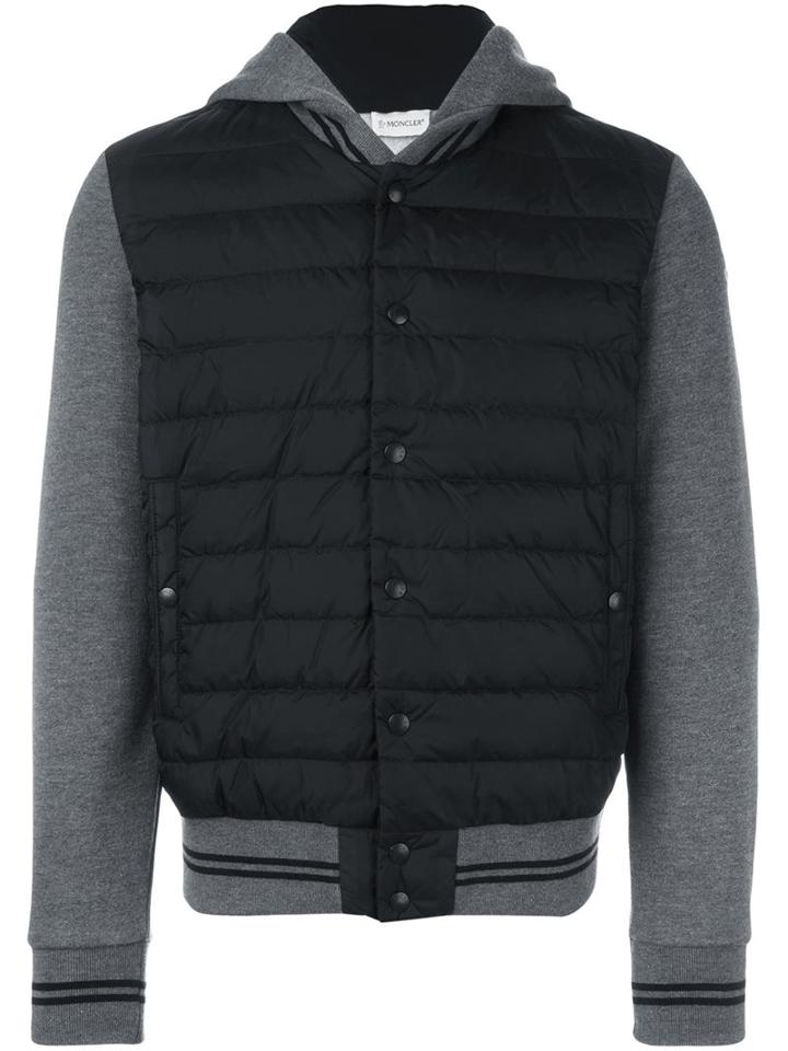 Moncler Hooded Padded Jacket, Men's, Size: Medium, Black, Cotton/feather Down/polyamide
