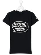 Moncler Kids Speech Bubble Print T-shirt - Blue