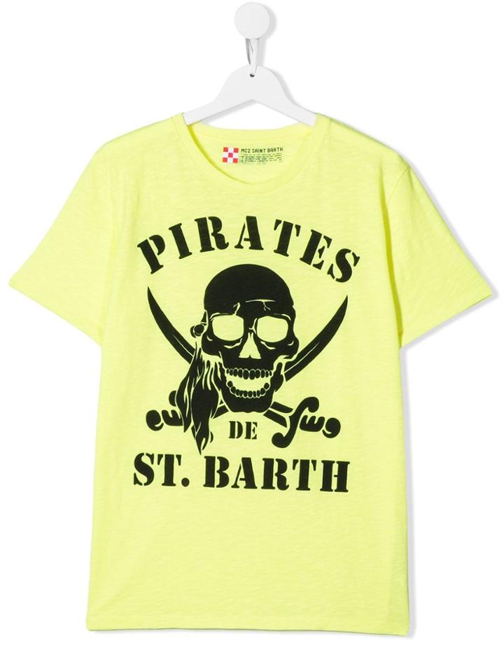 Mc2 Saint Barth Kids Pirates T-shirt - Yellow