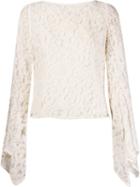 Martha Medeiros Marescot Lace Blouse, Women's, Size: 44, White, Cotton/viscose/polyamide/silk