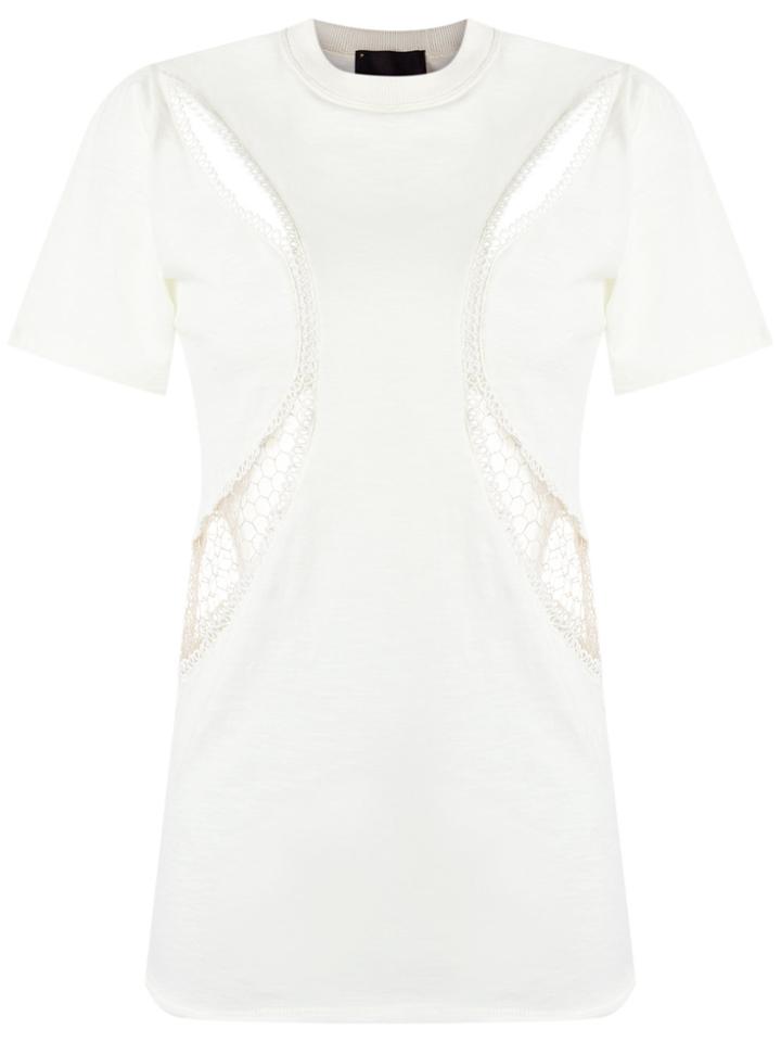 Andrea Bogosian Cut Out Details T-shirt - White