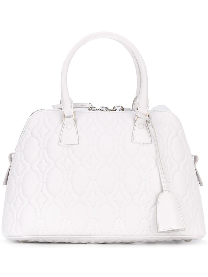 Maison Margiela - Quilted Tote - Women - Calf Leather - One Size, White, Calf Leather