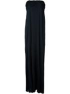 Msgm Strapless Evening Dress, Women's, Size: 40, Black, Polyamide/viscose
