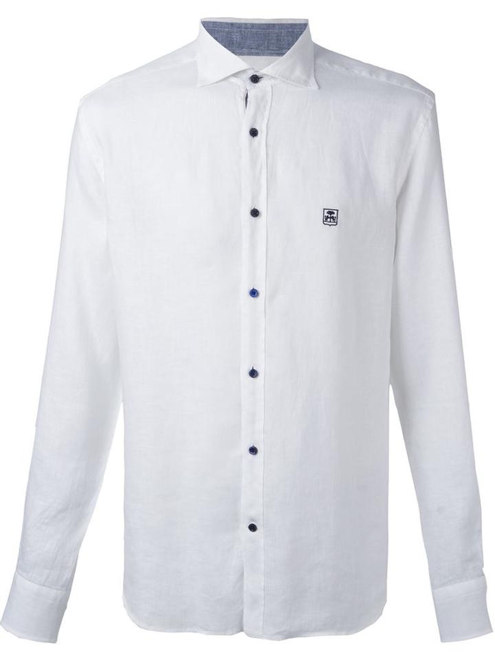 Corneliani Embroidered Logo Shirt