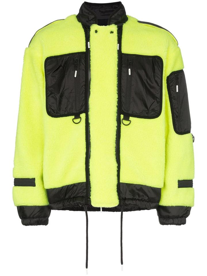 99% Is Fleece Utility Jacket - Yellow