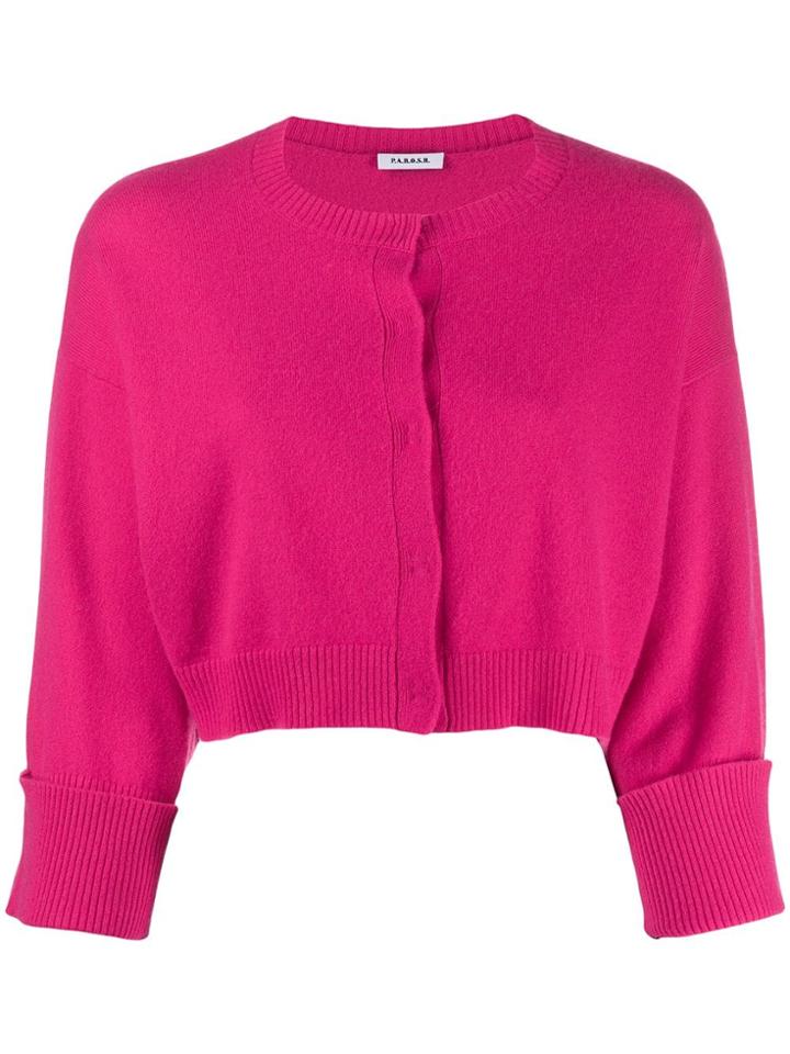 P.a.r.o.s.h. Flared Sleeve Cardigan - Pink