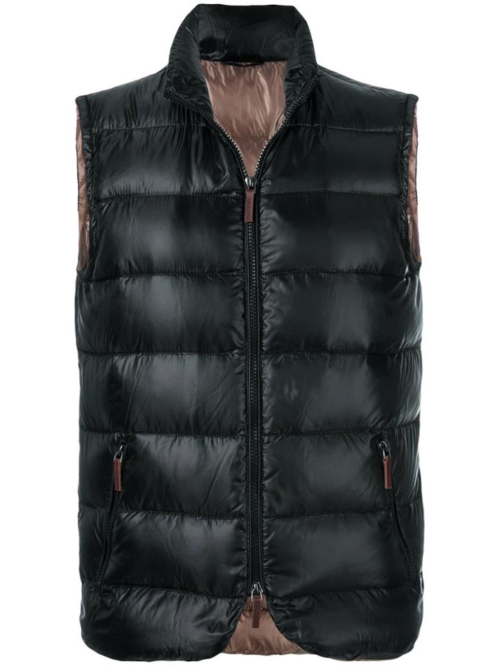 Paoloni Padded Gilet - Black