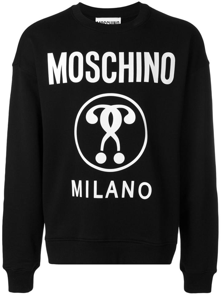 Moschino Question Mark Logo Sweatshirt - Black