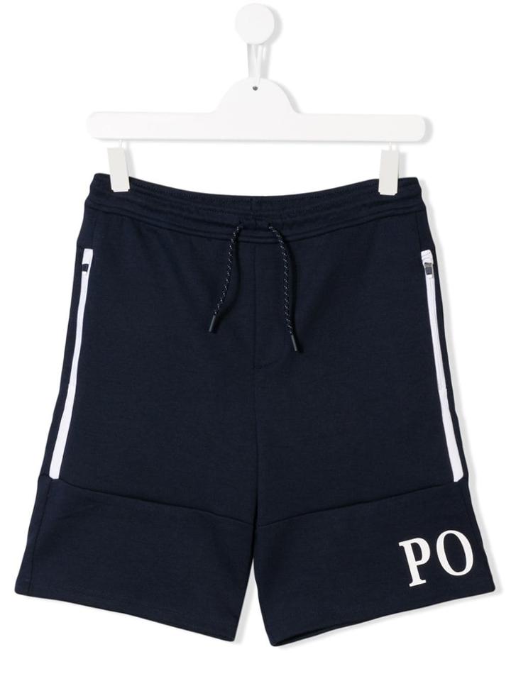 Ralph Lauren Kids Logo Print Shorts - Blue