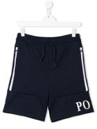 Ralph Lauren Kids Logo Print Shorts - Blue