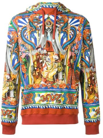 Dolce & Gabbana Carretto Siciliano Print Hoodie