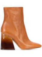 Maison Margiela Zipped Fitted Boots - Brown