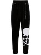 Mastermind Japan Skull-print Velvet Track Trousers - Black