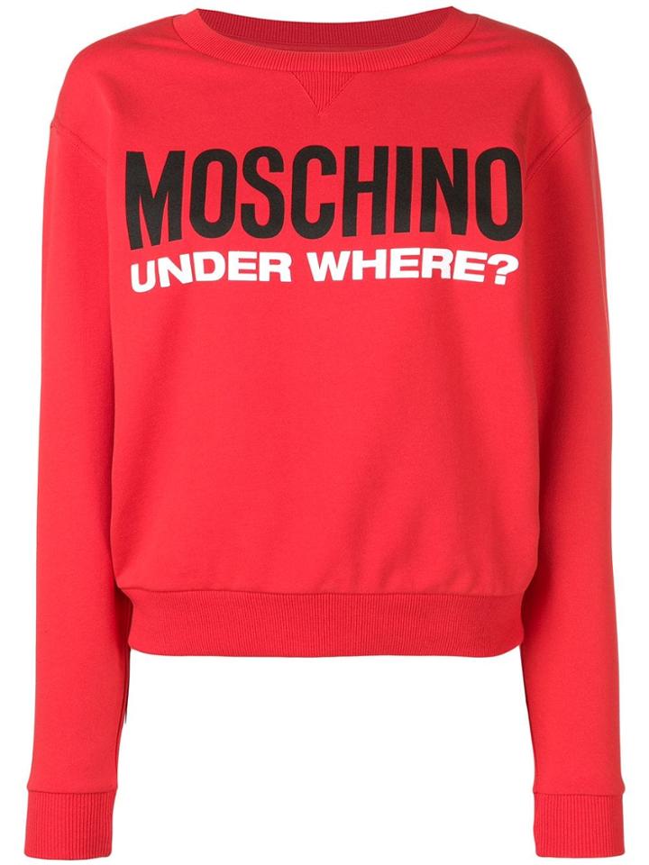 Moschino Under Where Sweatshirt - Red