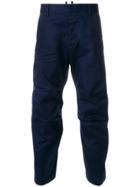 Dsquared2 Cropped Chino Trousers - Blue