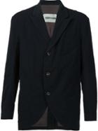 Ziggy Chen Curved Hem Jacket, Men's, Size: 48, Black, Cotton/spandex/elastane/viscose/wool