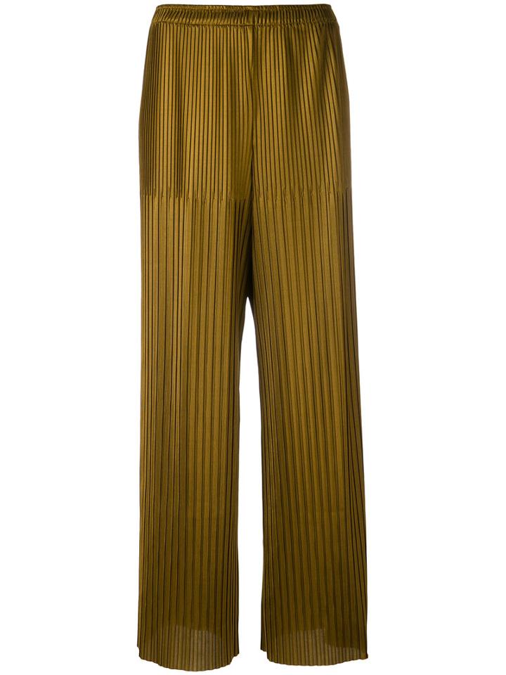 Simon Miller - Norge Trousers - Women - Polyester/triacetate - 1, Brown, Polyester/triacetate