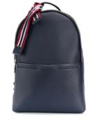 Calvin Klein Striped Webbed Ribbon Backpack - Blue