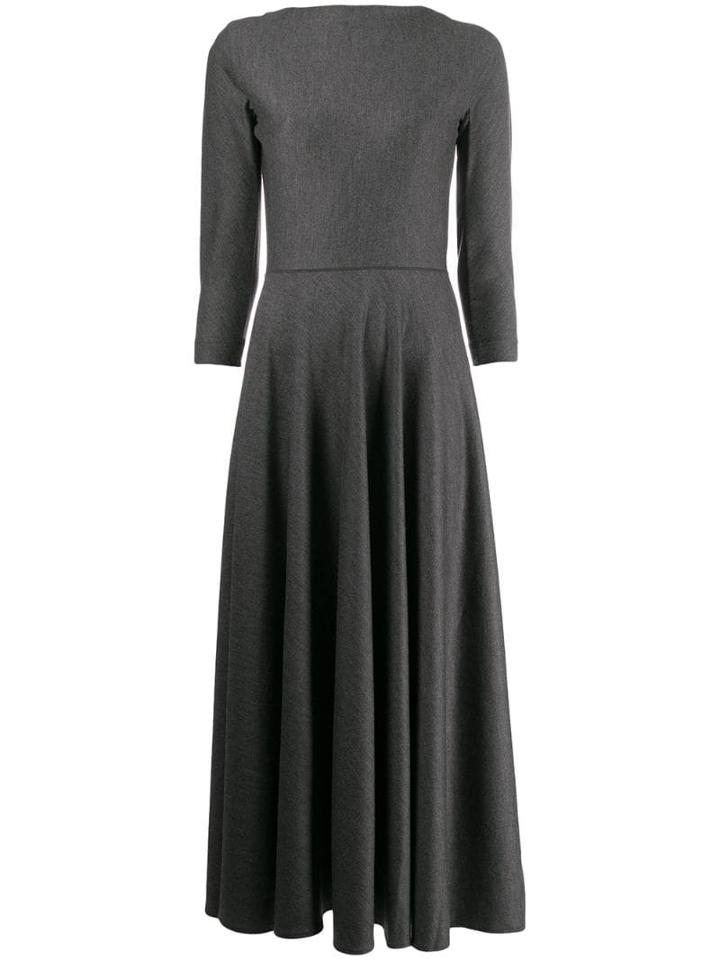 Aspesi Flared Maxi Dress - Grey