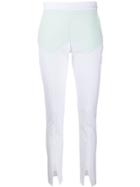 Genny Colour Block Trousers - White