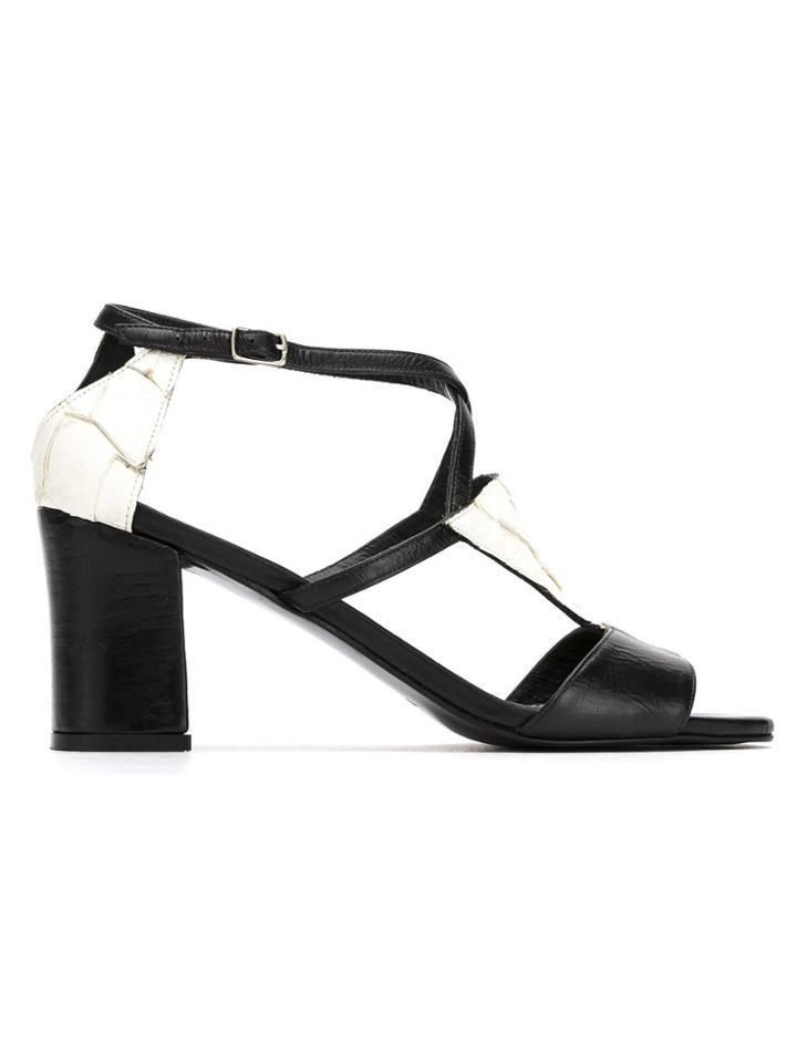 Mara Mac Contrasting Panels Sandals - Unavailable