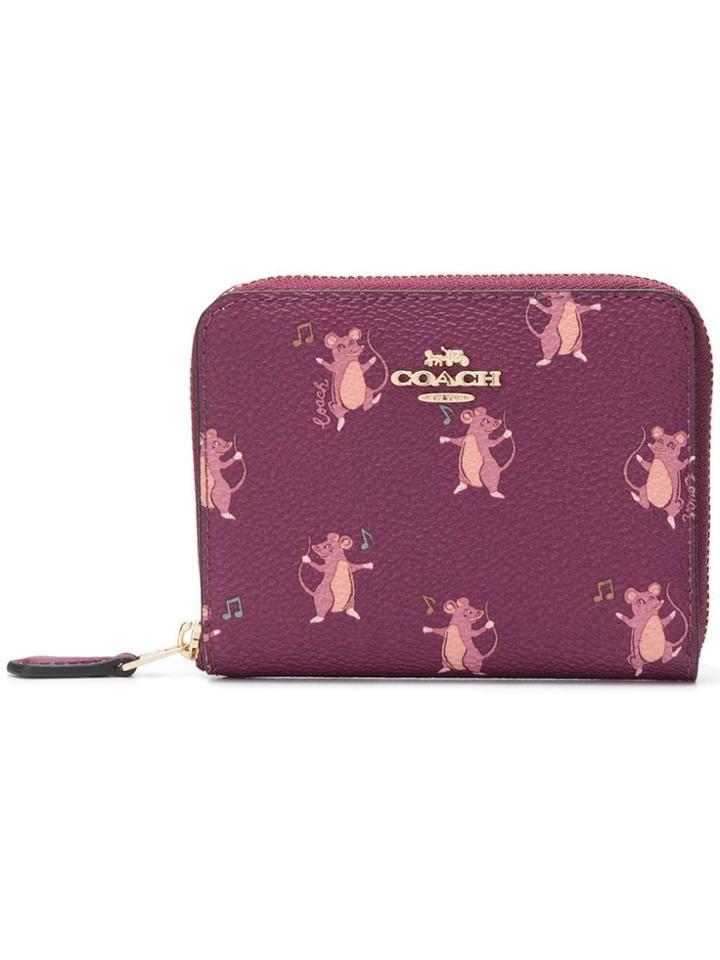 Coach Mouse Print Wallet - Pink