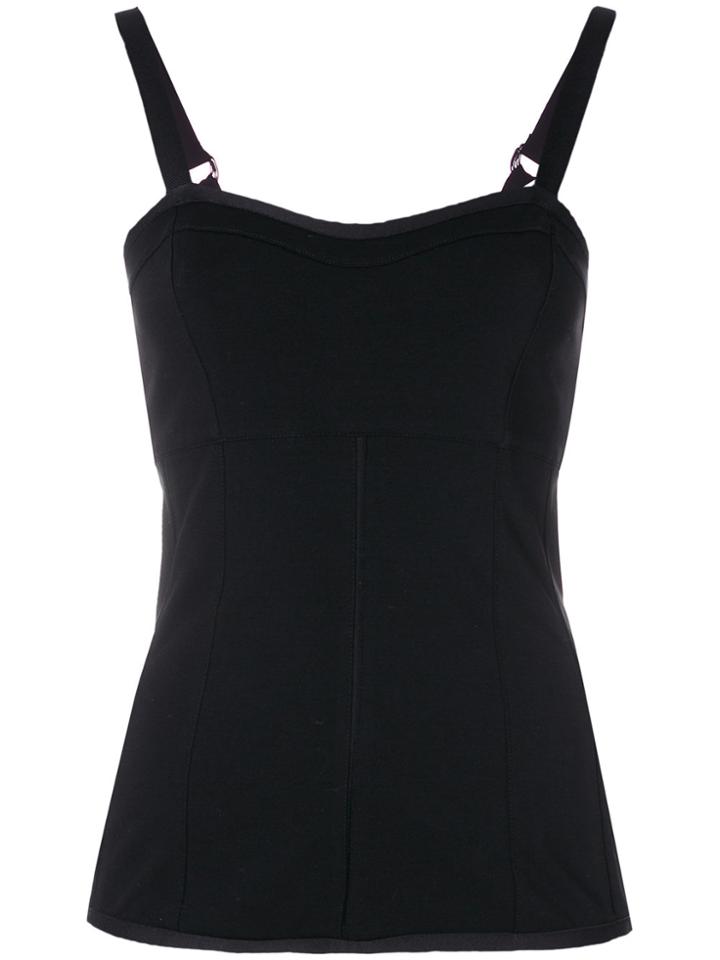 Proenza Schouler Back Zip Tank Top - Black