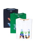 Armani Junior - T-shirt Set - Kids - Cotton - 16 Yrs, Green