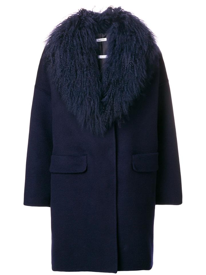 P.a.r.o.s.h. Oversized Midi Coat - Blue