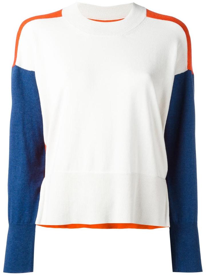 Mm6 Maison Margiela Fitted Cuffs Jumper, Women's, Size: Medium, White, Cotton