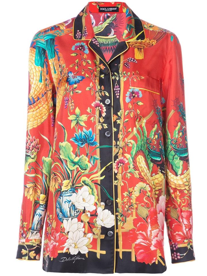 Dolce & Gabbana Dolce & Gabbana F5g56thh11d Cina Rosso Silk - Red