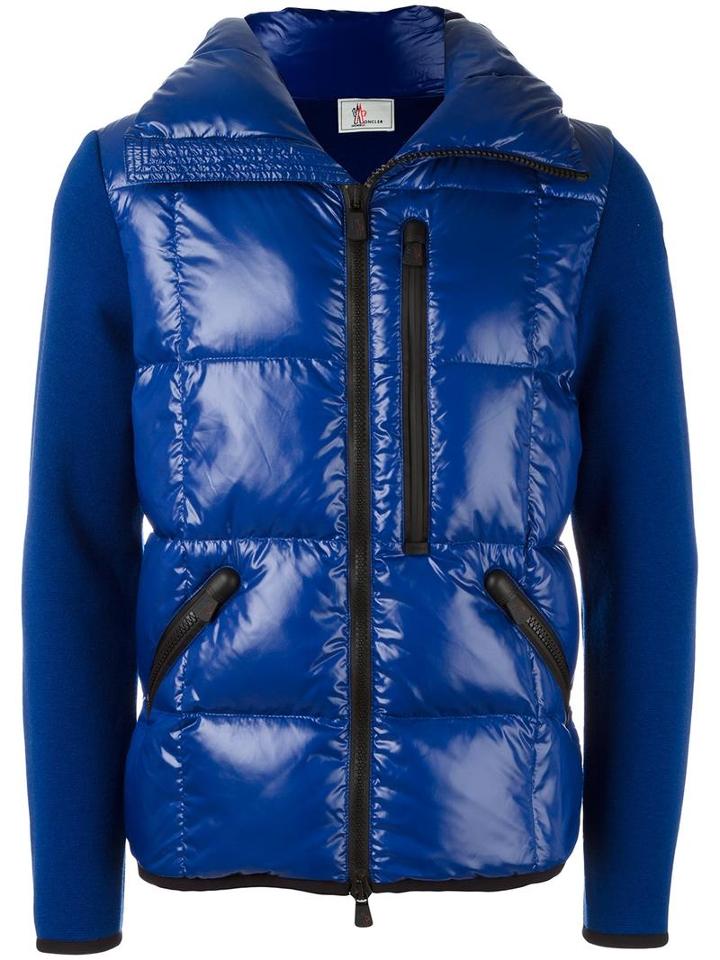 Moncler Grenoble Padded Body Jacket, Men's, Size: Large, Blue, Feather Down/polyamide/virgin Wool