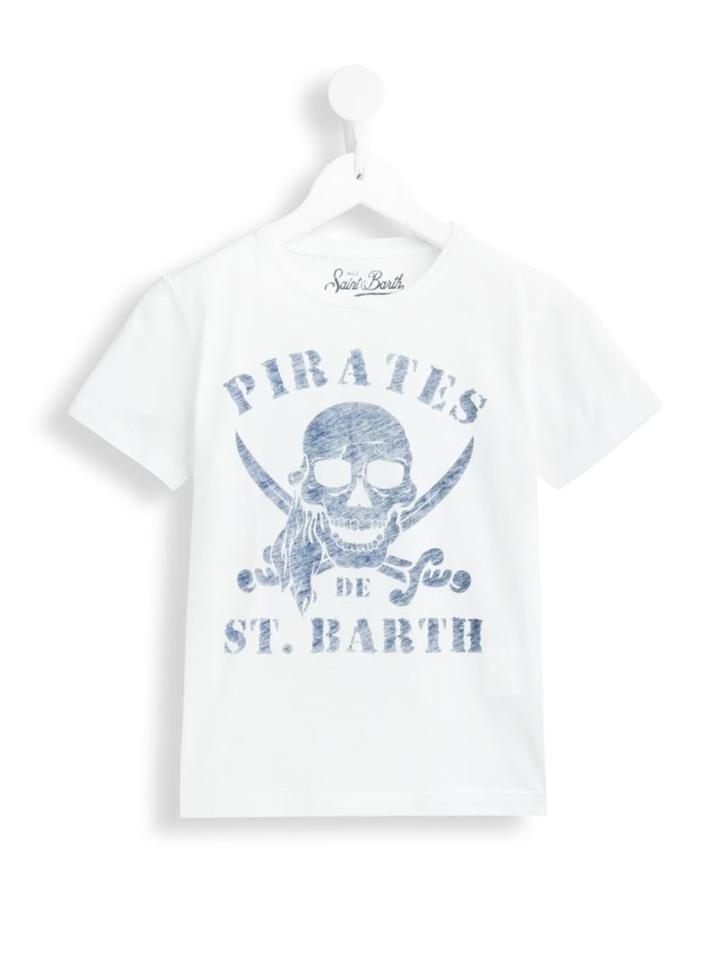 Mc2 Saint Barth Kids Pirates Print T-shirt
