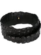 Roberto Cavalli Crocodile Skin Belt