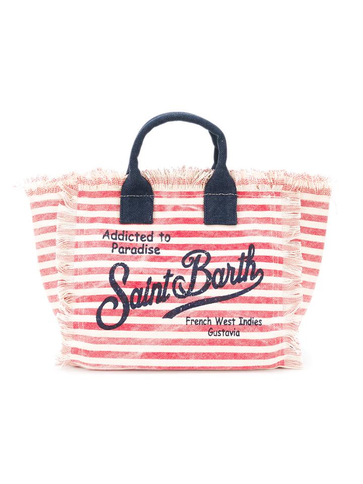 Mc2 Saint Barth Kids - Small Addicted To Paradise Canvas Bag - Kids - Cotton - One Size, Nude/neutrals