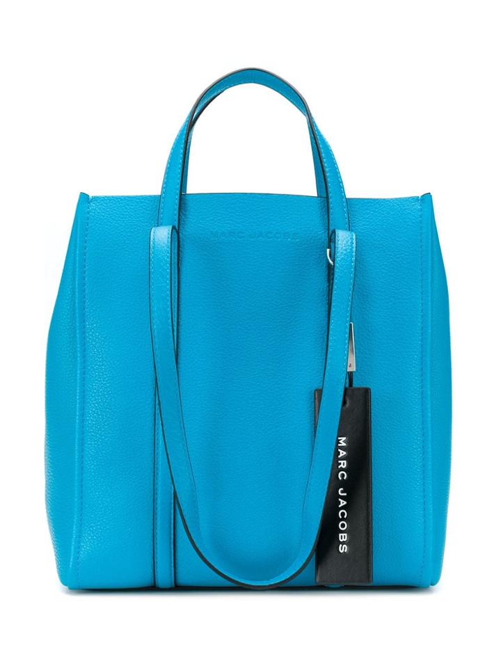 Marc Jacobs Logo Embossed Tote Bag - Blue