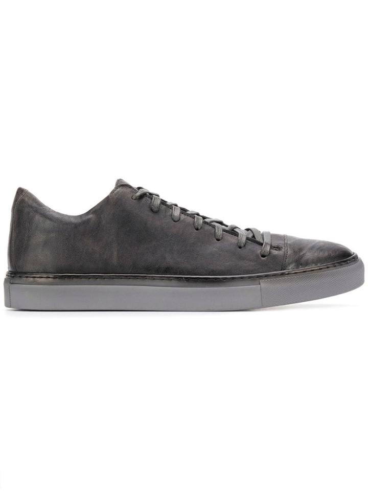 John Varvatos Flat Lace-up Sneakers - Grey