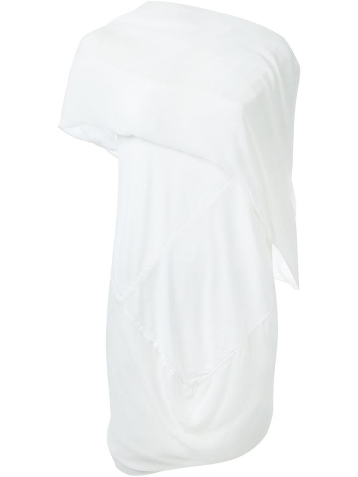 Rick Owens Lilies 'draped Long' Blouse - White