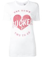 Zoe Karssen 'sucker' Print T-shirt, Women's, Size: Xs, White, Cotton/modal