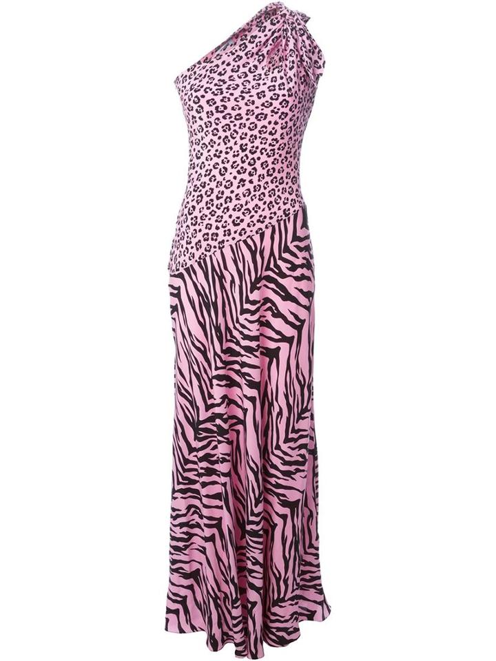 Moschino Cheap & Chic Leopard Print Evening Dress