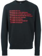 Yang Li Our Enemies Print Sweatshirt