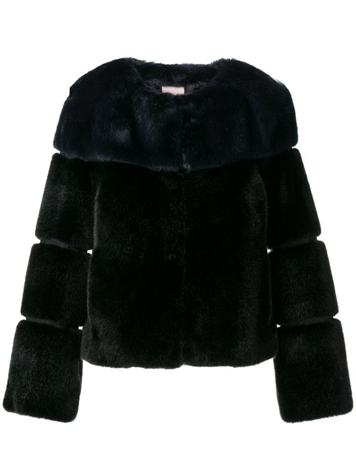 Venus Faux Fur Jacket - Black