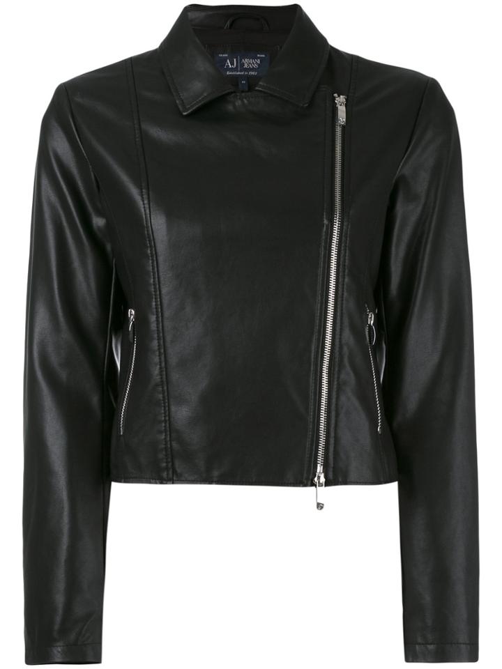 Armani Jeans Classic Biker Jacket - Black