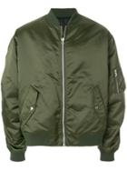 Golden Goose Deluxe Brand Gathered Sleeve Bomber Jacket - Green
