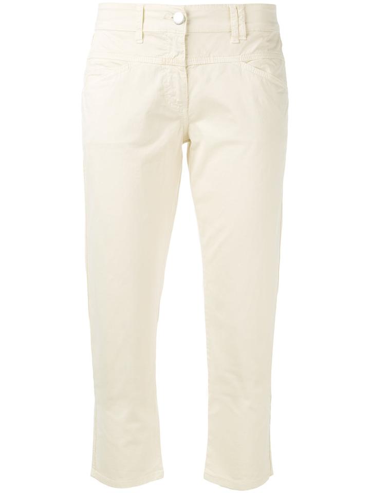 Closed Cropped Chinos, Women's, Size: 46, Nude/neutrals, Cotton/spandex/elastane