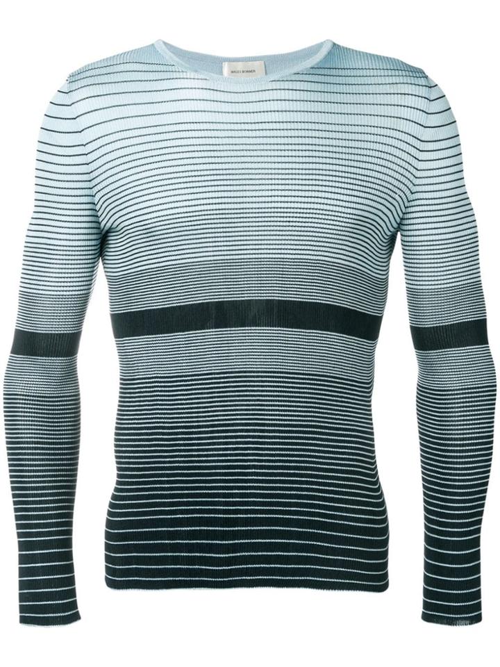 Wales Bonner Ombré Stripe Sweater - Blue